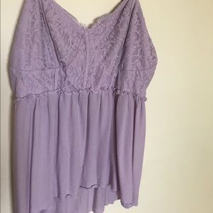 Lavender XXL Lace Tank