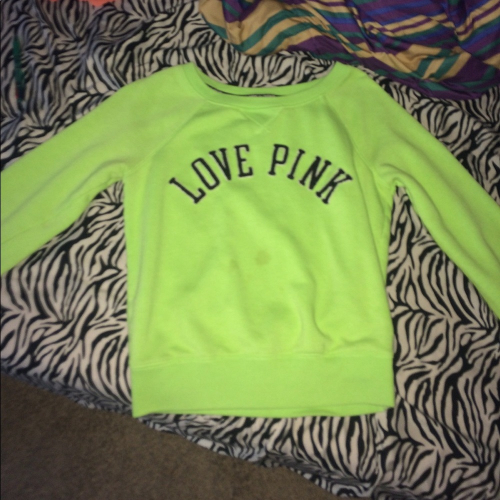 PINK green sweater