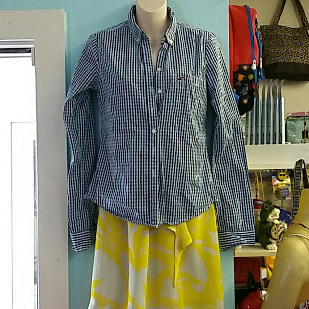 Button down checkered Hollister