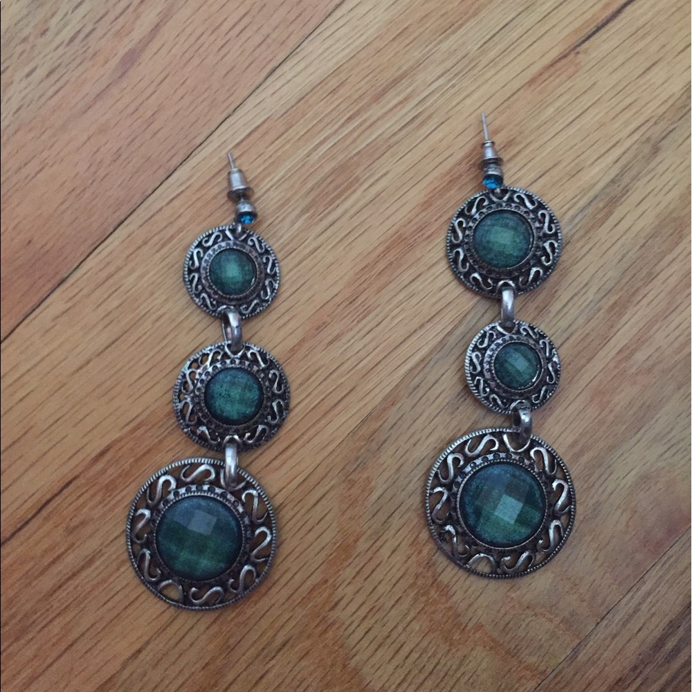 Beautiful green earrings