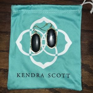 Kendra Scott Elle Gold Earrings in Black