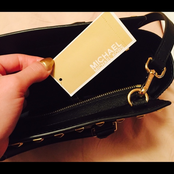 Michael Kors black studded Selma - Picture 3 of 4