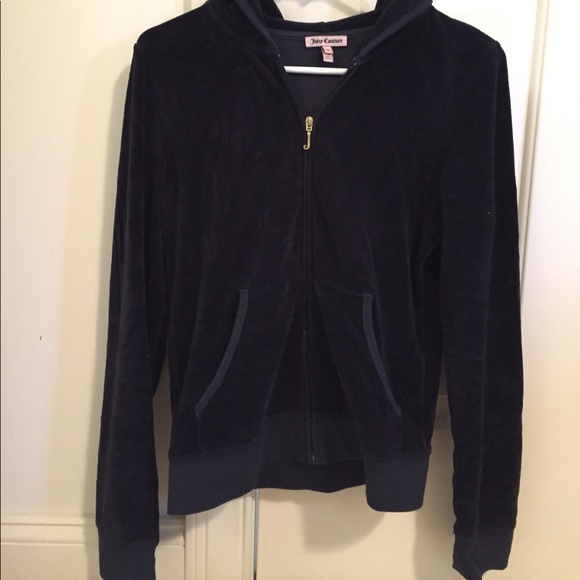 Navy velvet juicy couture tracksuit/hoodie!! - Picture 3 of 3