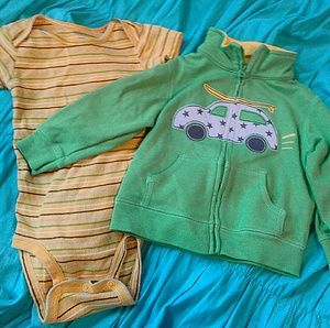 Sold! Carter's Sweatshirt & Onesie Bundle