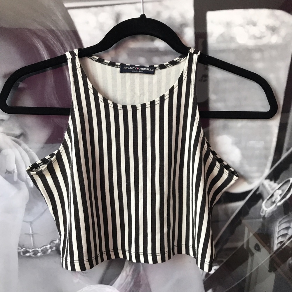 Brandy Melville Striped Crop