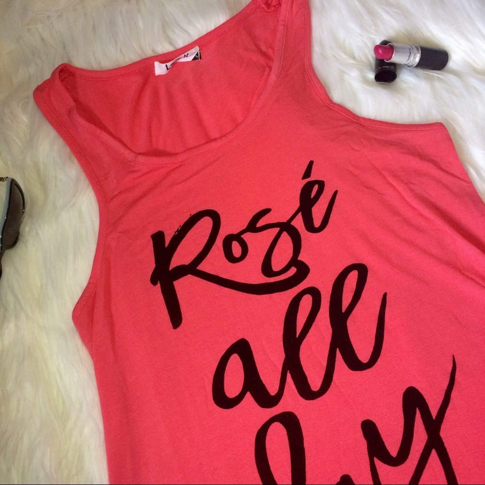 LAST ONE💕 Rosé all day tank top