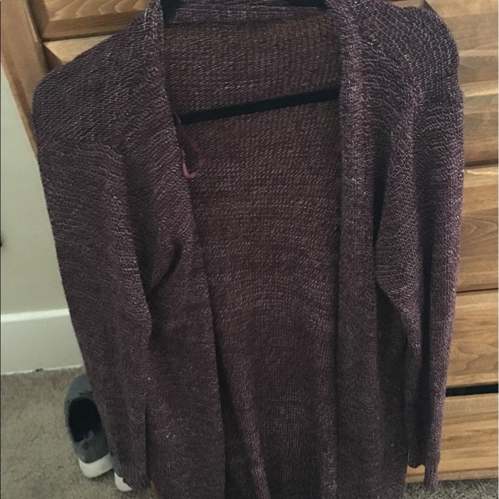 Maroon cardigan
