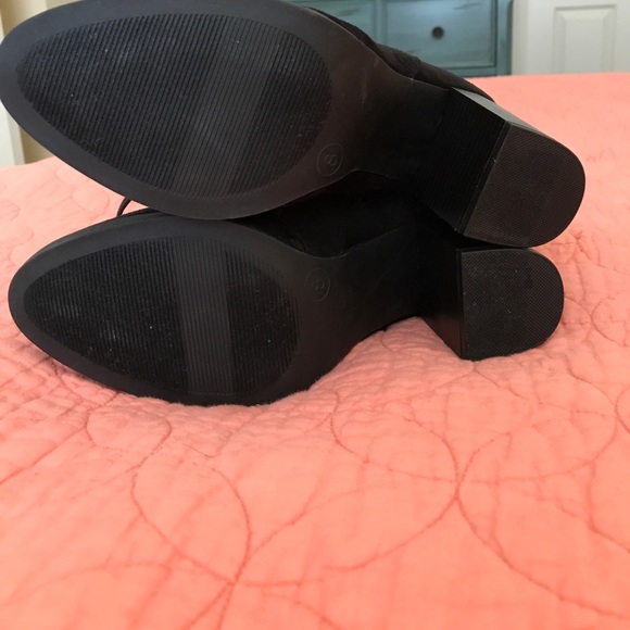 NEW black lace up booties - Picture 5 of 5