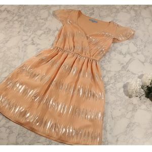 Antonio melani coral/ silver women dress size 2