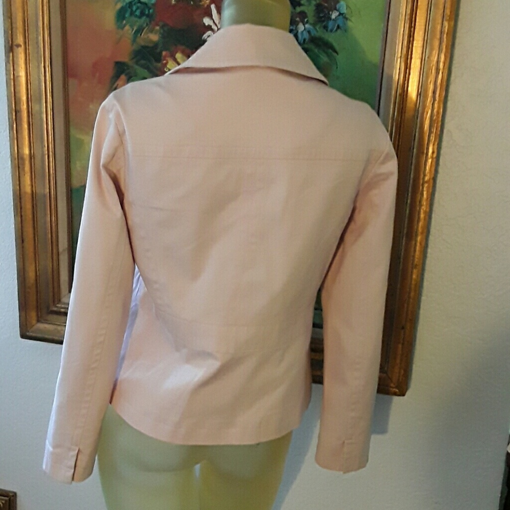 Chico's jacket nwot salmon pink sz 2 -4 - Picture 4 of 5