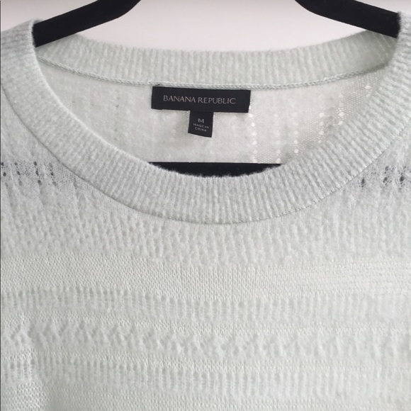 Banana Republic Lace-Stitch Crew Sweater - Picture 3 of 3