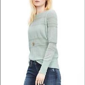 Banana Republic Lace-Stitch Crew Sweater