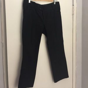 Sloan black cropped work pant banana republic