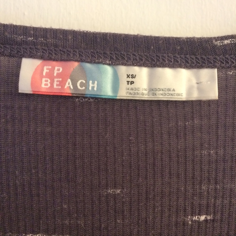 Free people beach cover up maxi tshirt dress - Picture 4 of 5