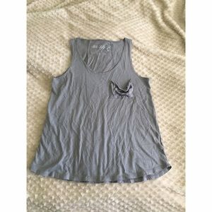 Gray Vans tank top