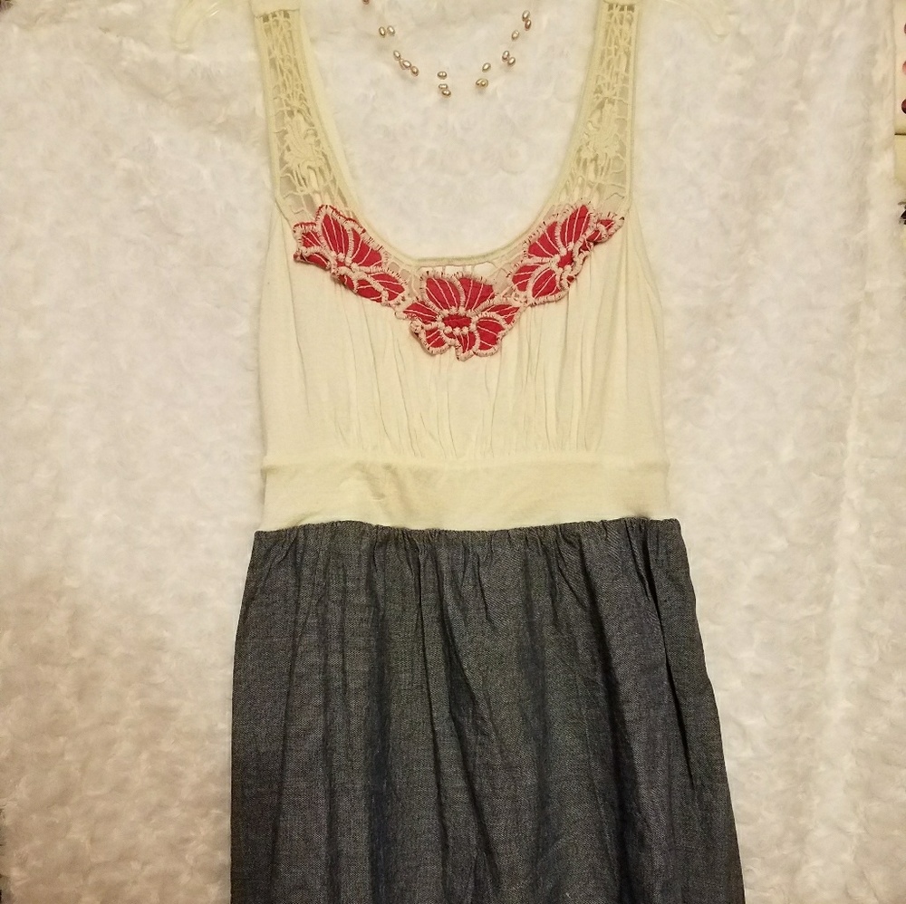 Noble U Jean pink floral short dress