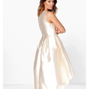 Gold high low dress