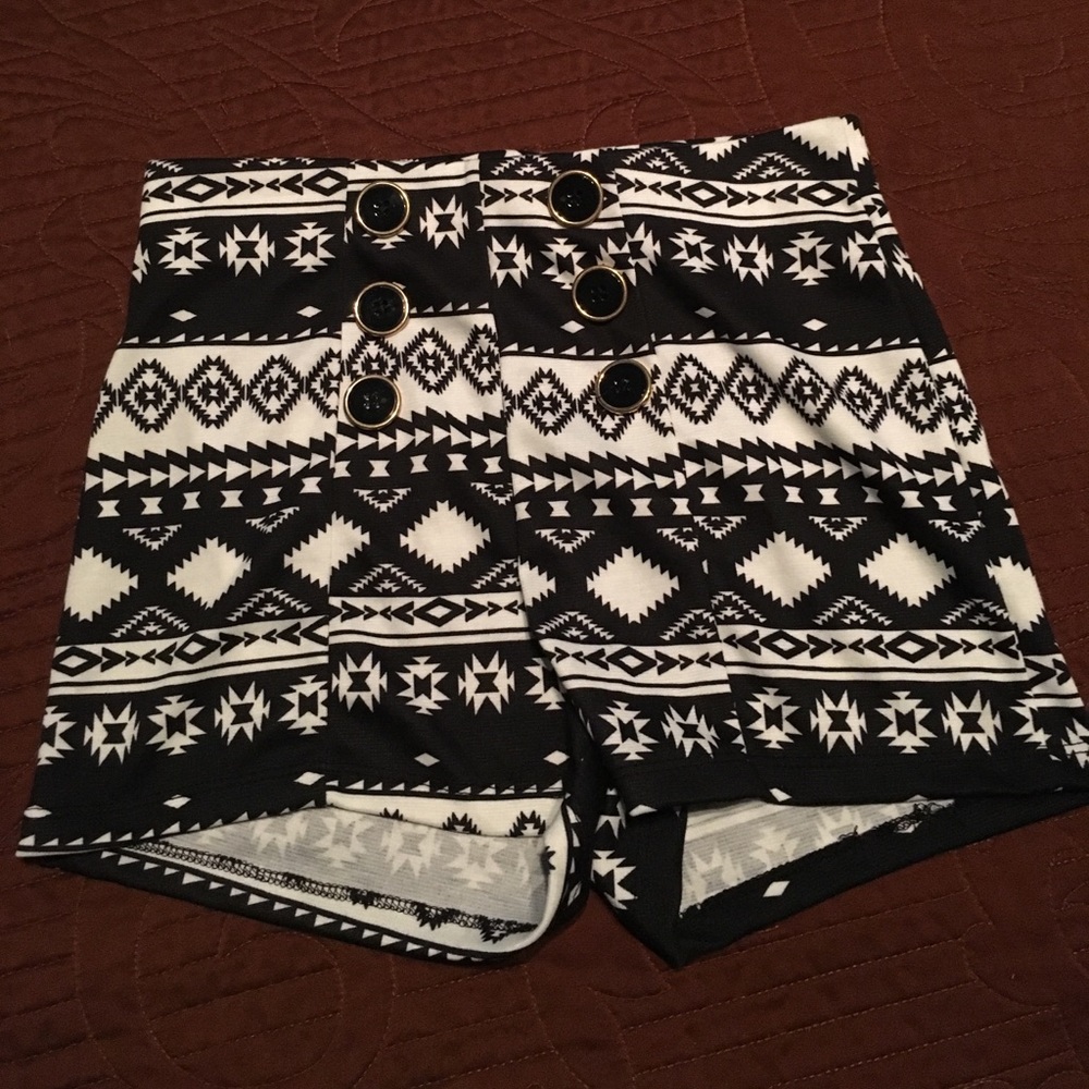 High waisted dressy shorts