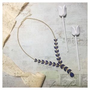 Royal Blue 💙 Pendent Statement Necklace