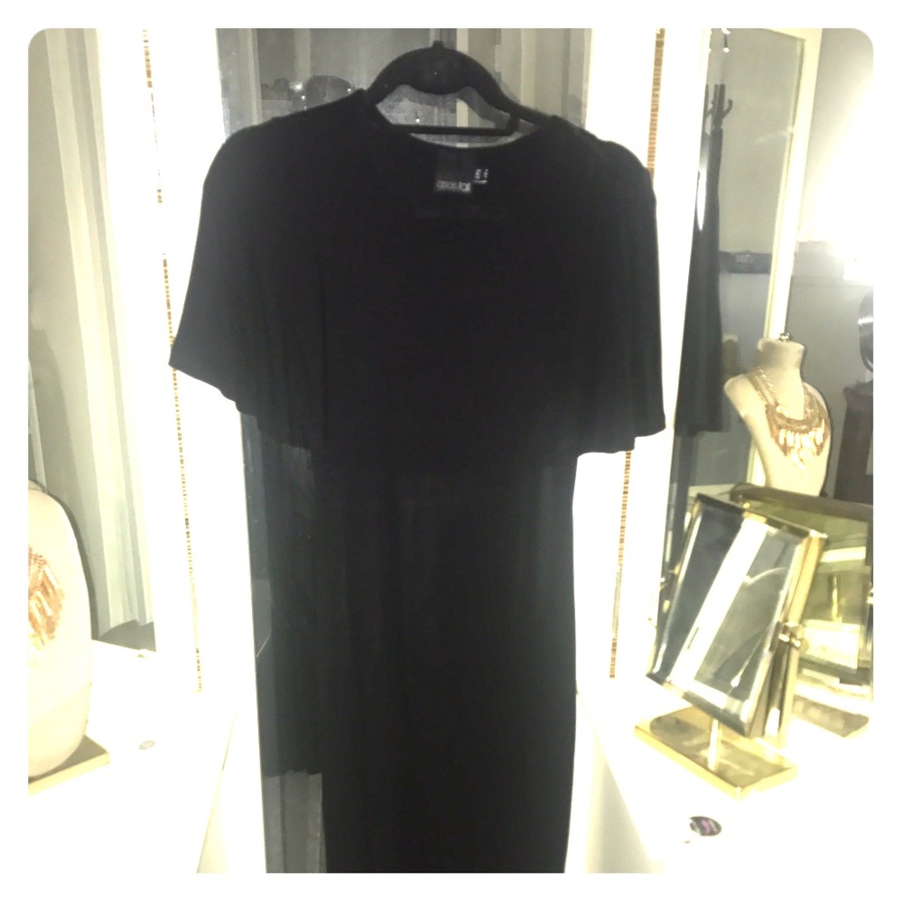 ASOS midi dress w/flowy sleeves & fitted body