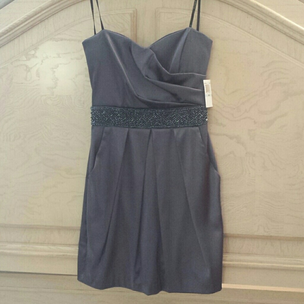 Strapless Beaded Dress M