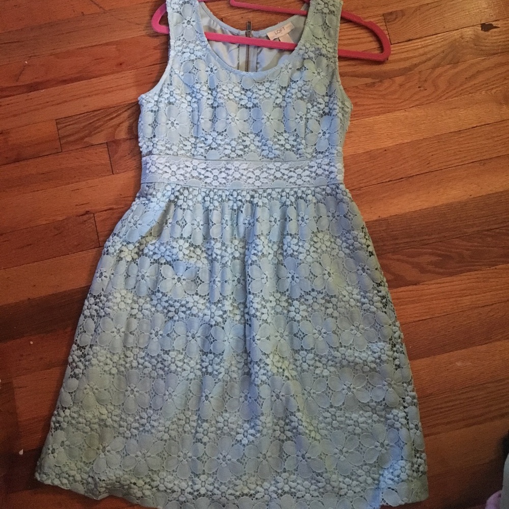 LOFT 0P blue/teal dress 👗