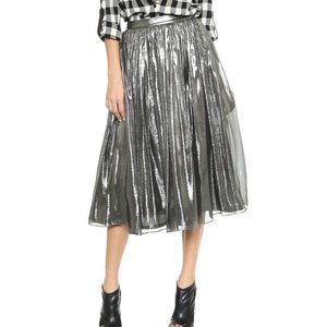 LAST CHANCE!! Alice and Olivia metallic skirt