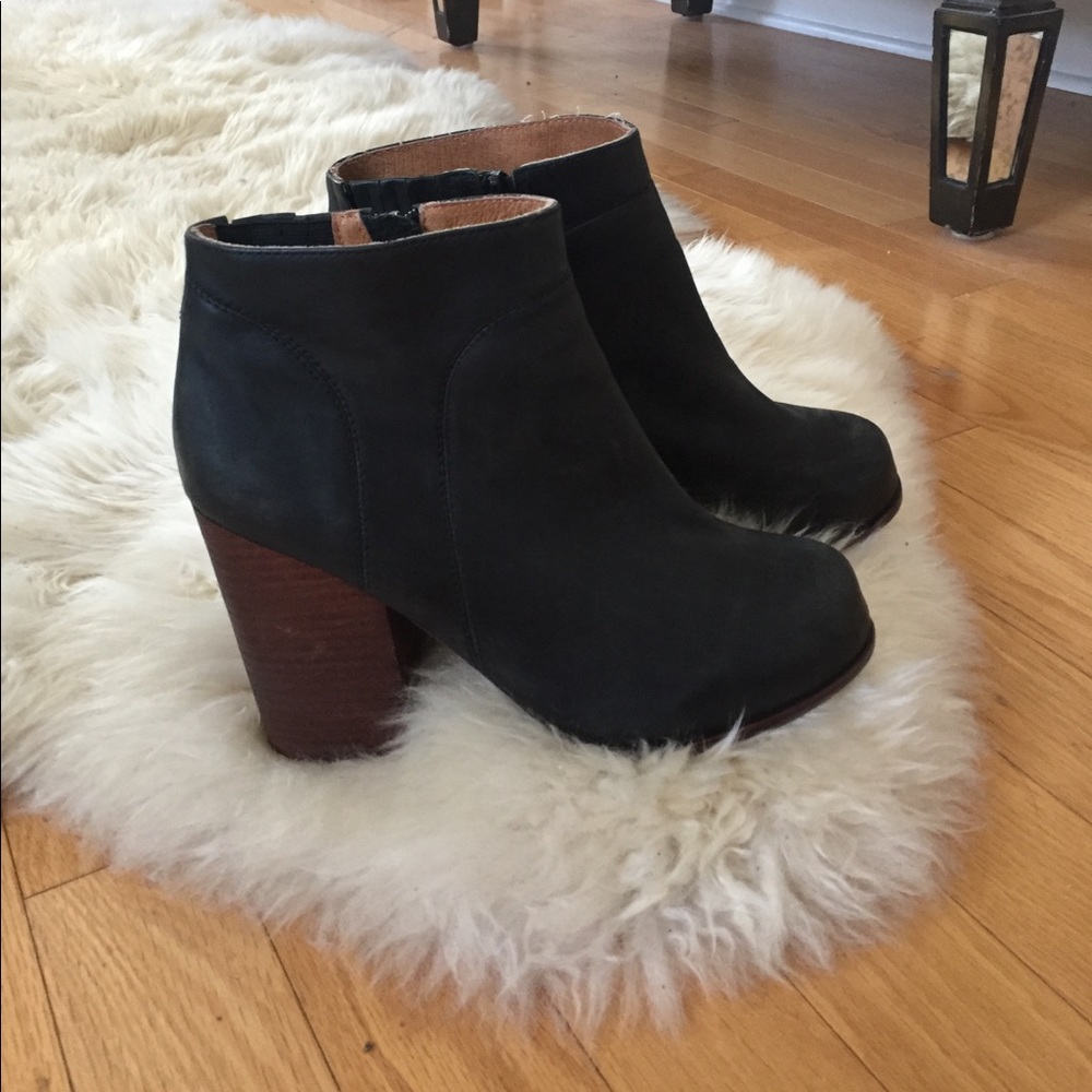 Jeffery Campbell Black Block Heel Ankle Boot 8.5