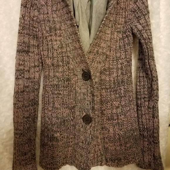 Love Pink and grey knitted cardigan - Picture 2 of 6