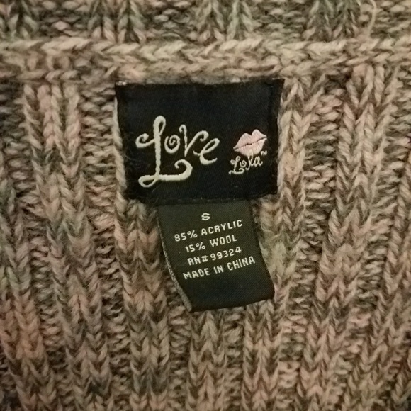 Love Pink and grey knitted cardigan - Picture 5 of 6