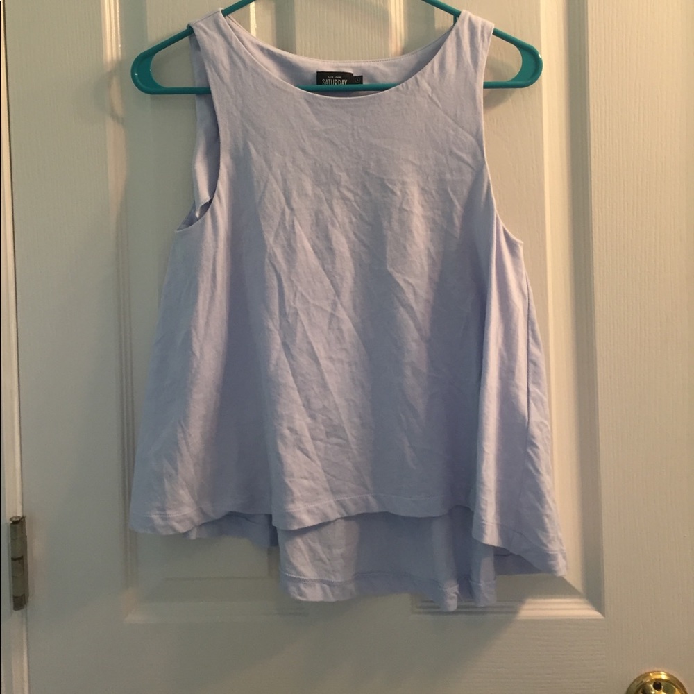 periwinkle Kate Spade cotton tank top