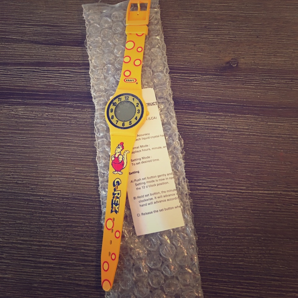 rare 🧀90s Kraft c-Rex watch