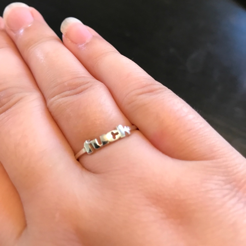 Sterling silver fuck ring