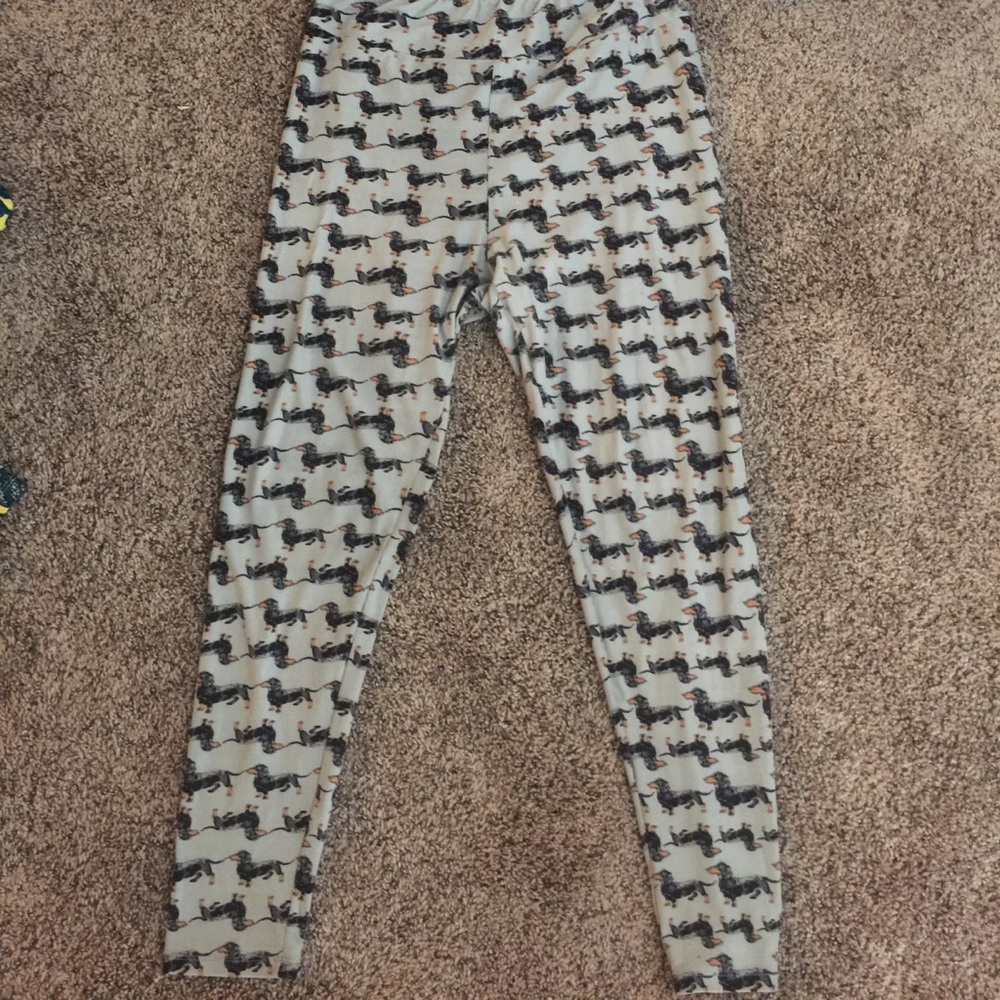 Dog printed LulaRoe leggings