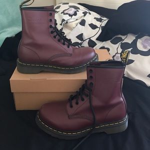 Cherry Red Rouge Women's Dr. Martens