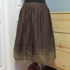 Isaac Mizrahi | Metallic Splatter/Dipped Skirt