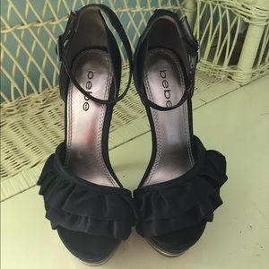 Black Bebe heels