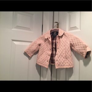 Burberry Quilted Nylon Jacket. Toddler Girl size 2