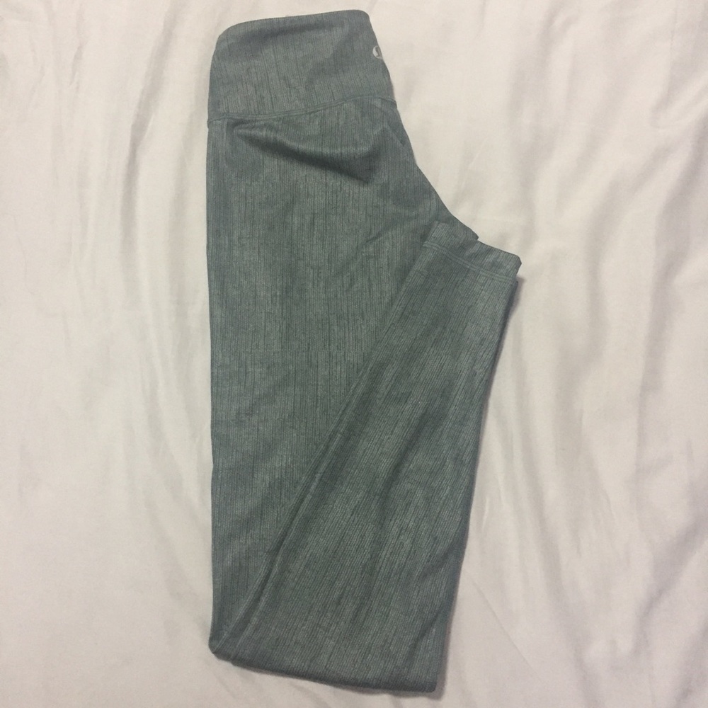 Lululemon Heather Green Leggings (Size 2)