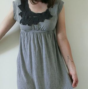 Pin striped sundress tee shirt dress