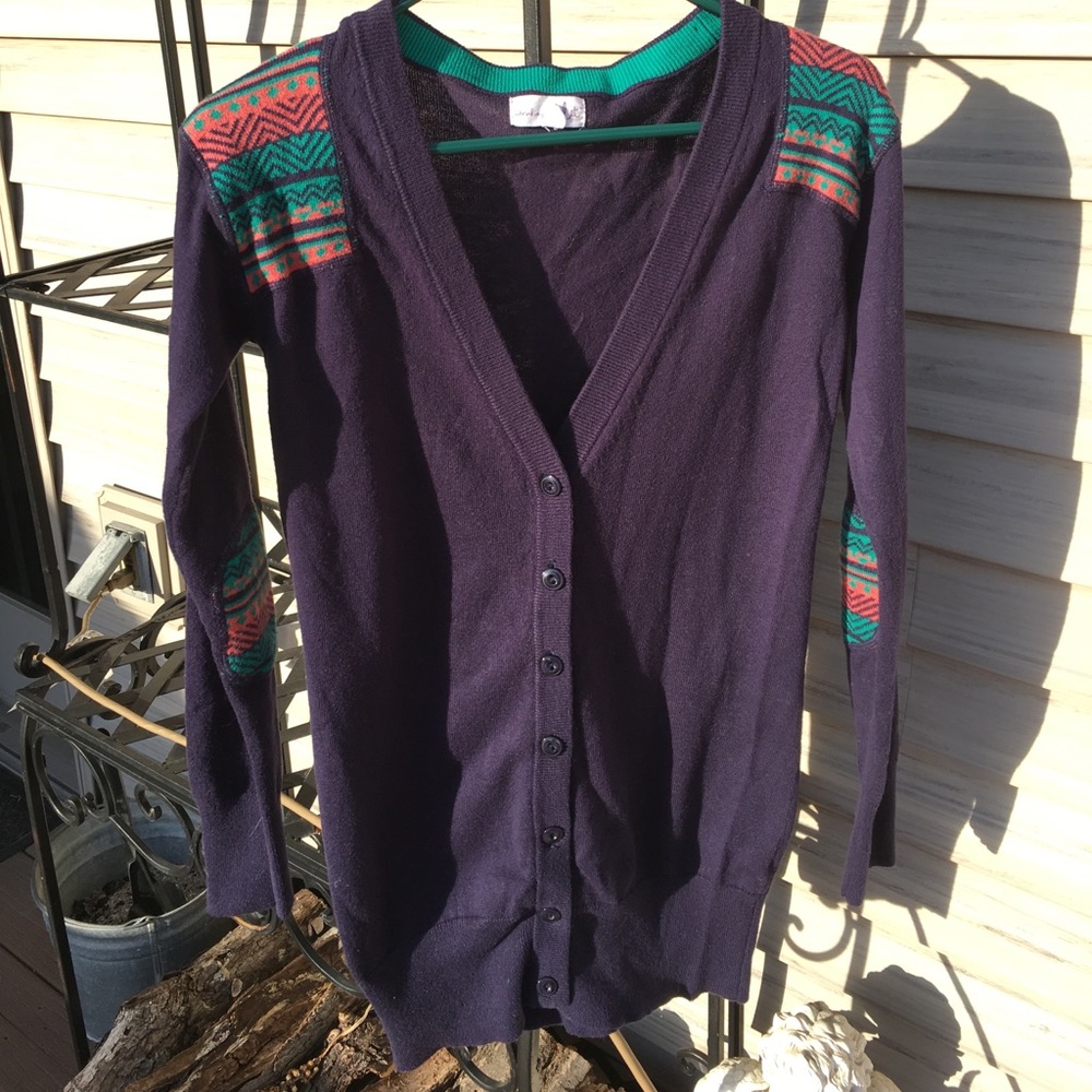 shrinking violet cardigan