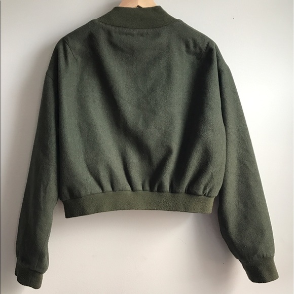 Olive Green Bomber Jacket - Picture 2 of 2