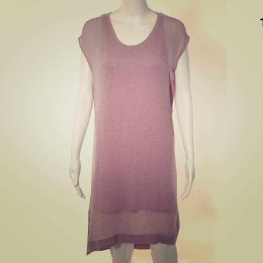 Helmut Lang Pink Draped Shift Dress! Gorgeous!
