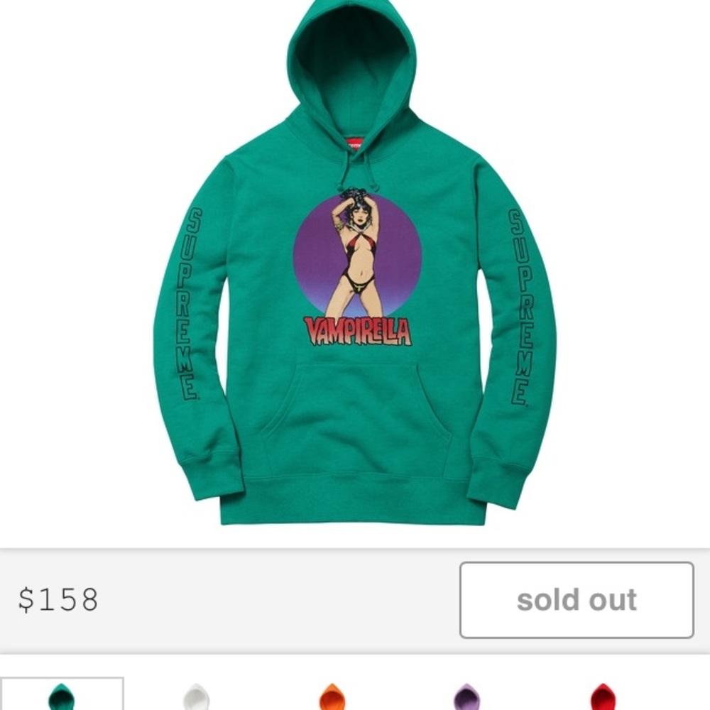 Supreme vampirella Hooded jacket dead stock