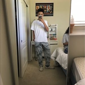 Forest Green Zebra Pants.