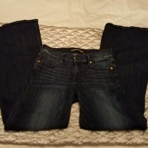 Express Mid-rise Wide Leg Flare Jeans