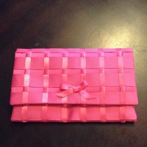 hot pink over the shoulder purse