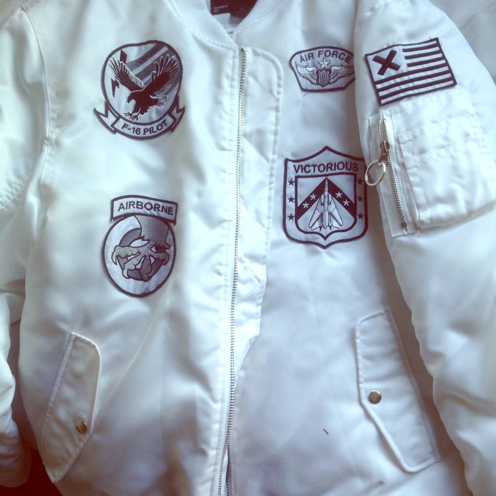 White Bomber Jacket