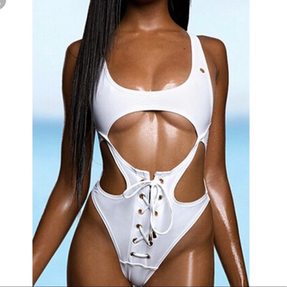 Women's Sexy Hollow Out Lace-Up One piece swimsuit