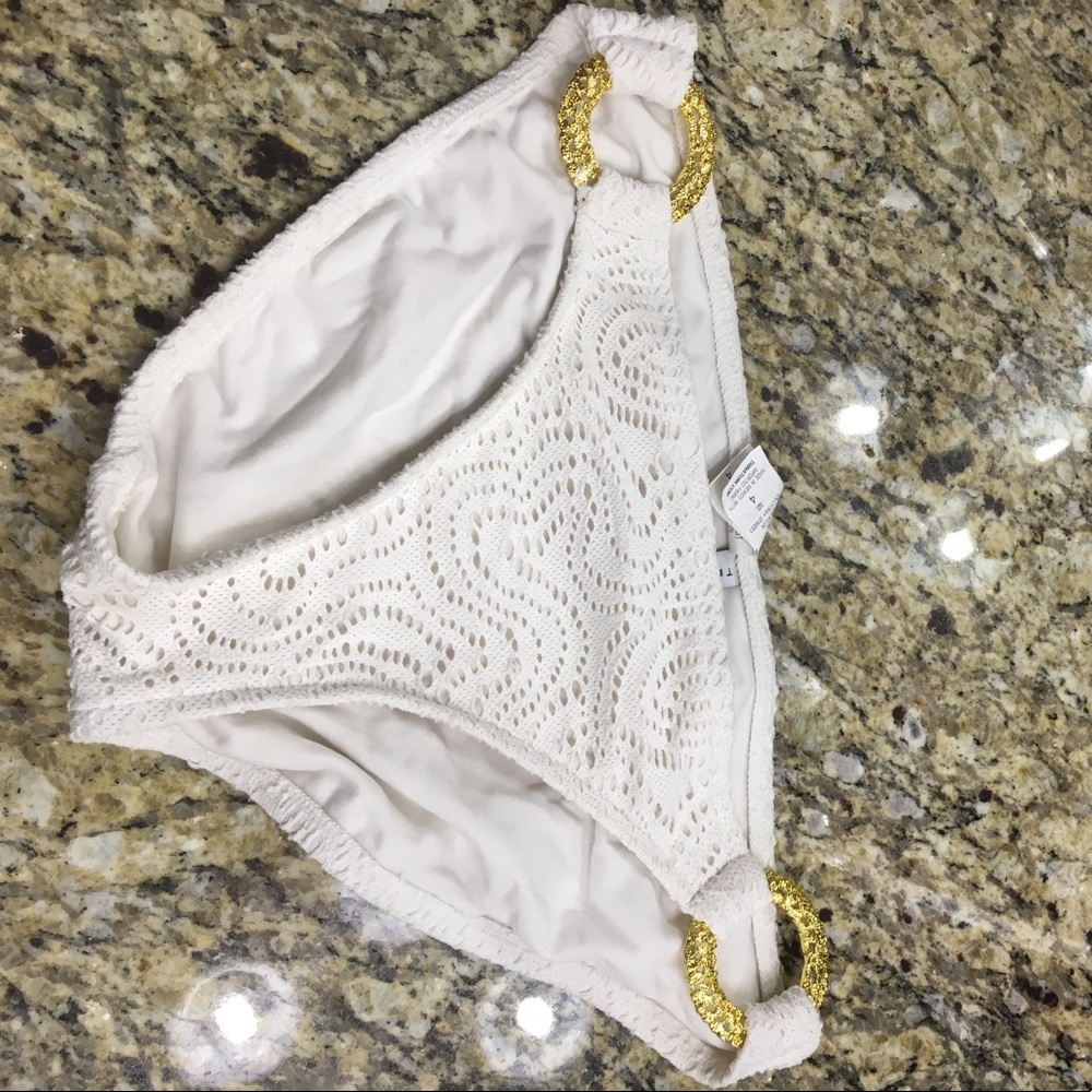 Trina Turk Crochet Swim Bottoms
